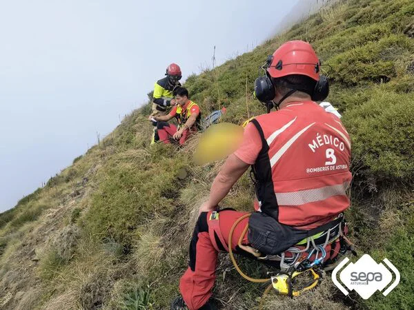 LUGAR DEL ACCIDENTE EN SOMIEDO ASTURIAS