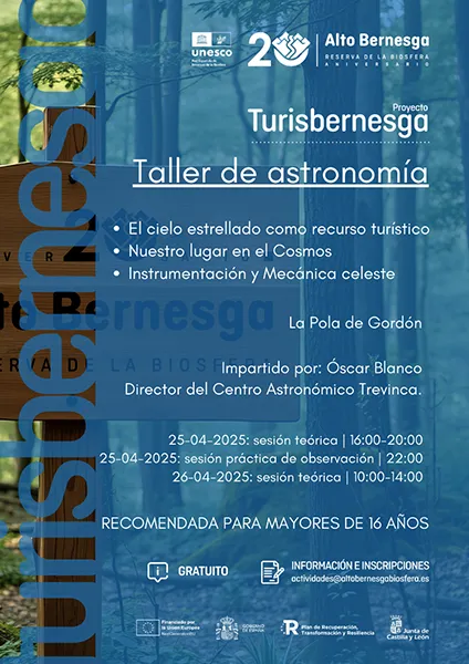 Taller Astronomia 25 y 26 abril