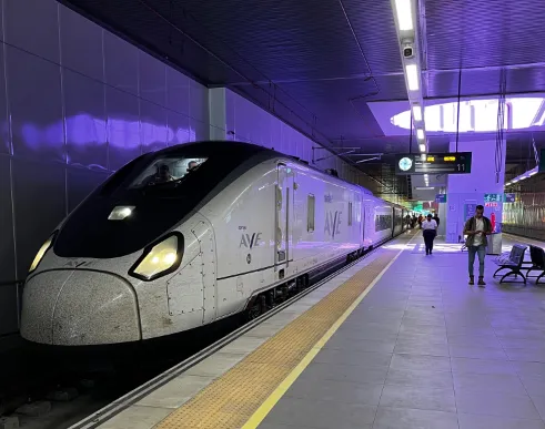 TREN EN LA ESTACION DE LEON