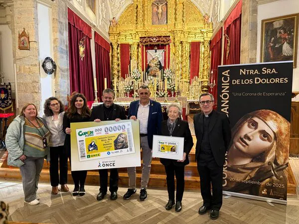 PRESENTACION DEL CUPON DE LA ONCE DEDICADO A LA CORONACION CANONICA DE NUESTRA SEÑORA DE LOS DOLORES DE ASTORGA