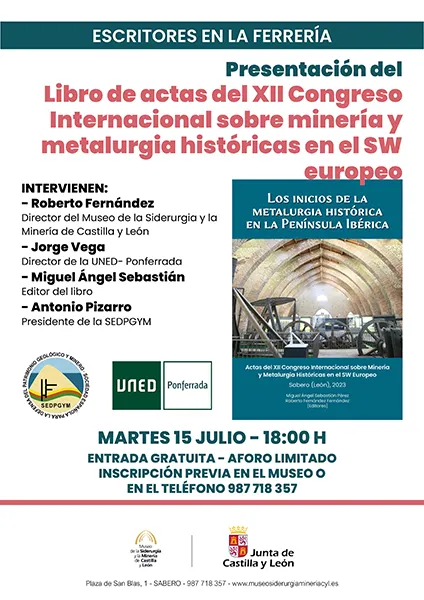 libro de actas del XII Congreso Internacional sobre minería y metalurgia históricas