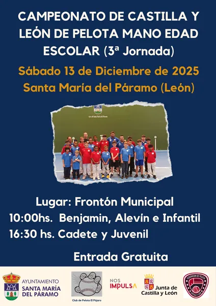Campeonato CyL en Edad Escolar Pelota Mano 2025
