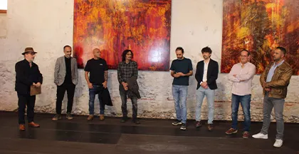 El ILC exhibe en el monasterio de Sandoval la obra de los artistas leoneses Cuenllas, Santocildes y Juanma Robles -
