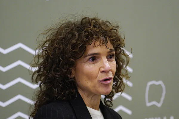 CONCEPCION FERNANDEZ DURANTE LA PRESENTACION DEL BALANCE