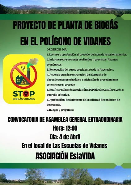 STOP BIOGAS VIDANES