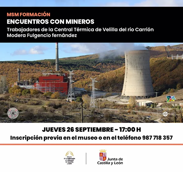 Cartel de los 'Encuentros con mineros'