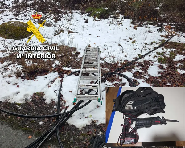 hurto cobre en Páramo del Sil 