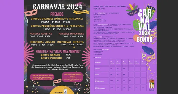BASES CARNAVALES CISTIERNA Y BOÑAR