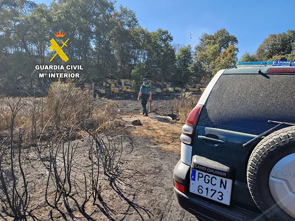 Guardia Civil.- investigación incendio Brañuelas