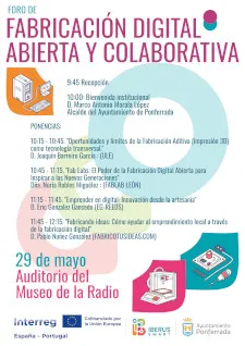 Cartel Foro de fabricación digital abierta y colaborativa 29 mayo 2025 p