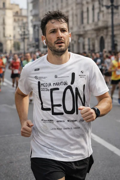 CORREDOR EN LA MEDIA MARATON DE LEON