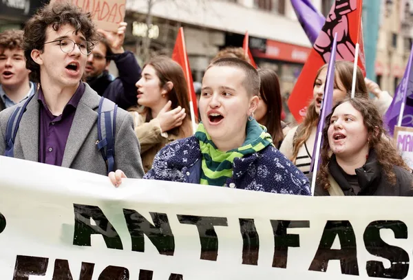JORNADA DE HUELGA Y MANIFESTACION ORGANIZADA POR EL SINDICATO DE ESTUDIANTES DE LEON