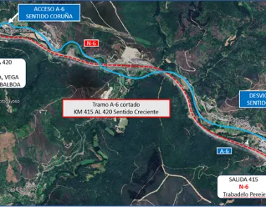 A6 entreTrabadelo y Vega de Valcarce