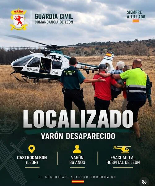 LOCALIZADO VARON DESAPARECIDO