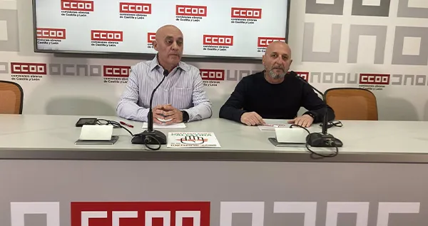 Fernando Fraile (i) y Cándido Alonso, durante la rueda de prensa de hoy -