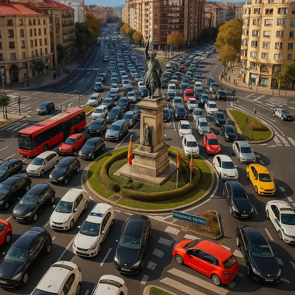 CIUDAD COLAPSADA POR EL TRAFICO