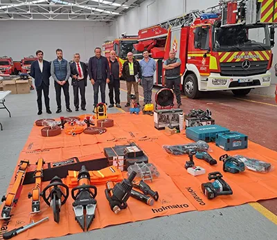 MATERIAL RECIBIDO PARA LOS BOMBEROS DE LA DIPUTACION DE LEON