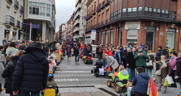 PROTESTA INFANTIL EN PALENCIA