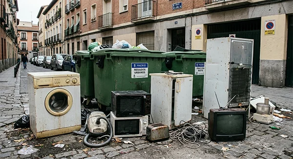 ELECTRODOMESTICOS EN LA BASURA