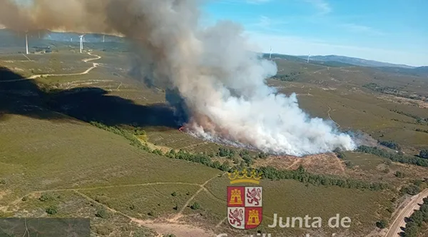 Incendio de Brañuelas ya extinguido - JCYL