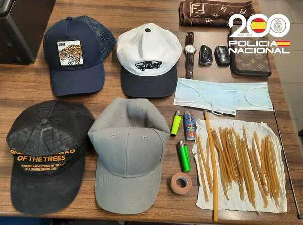 MATERIAL DECOMISADO EN LA DETENCION
