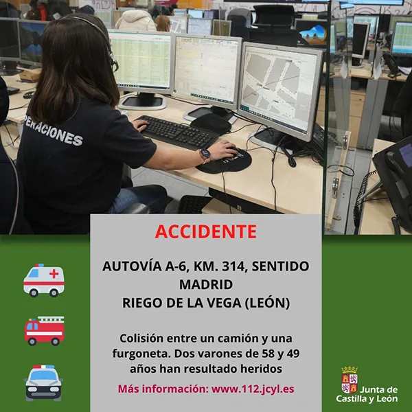 ACCIDENTE EN RIEGO DE LA VEGA