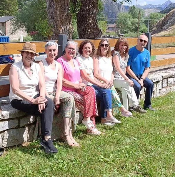 Colectivo Laborarte de izq a dcha Cristina Ibañez - Silvia Pérez - Ana Campos - Pilar L. Duque - Elena Campos - Cathy Thompson - Fernando Tunón