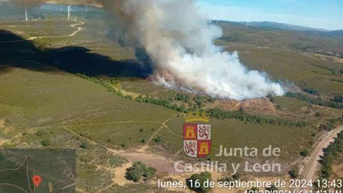 INCENDIO EN BRAÑUELAS - JCYL