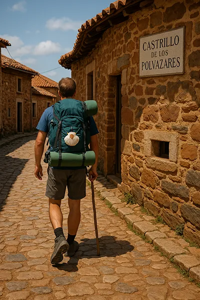 PEREGRINO EN CASTRILLO DE LOS POLVAZARES