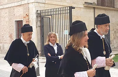 El rector de la Universidad de Valladolid (UVA), Antonio Largo, en el acto solemne de inicio del curso 2024-2025 - EP