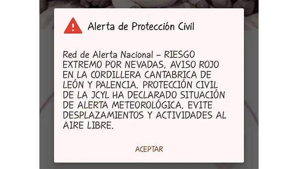 ALERTA DE PROTECCION CIVIL