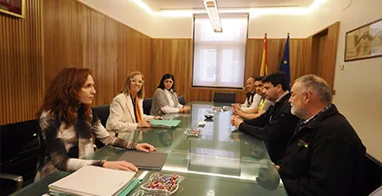 Reunión con la presidenta de la confederación hidrográfica del Duero, Maria Jesús Lafuente