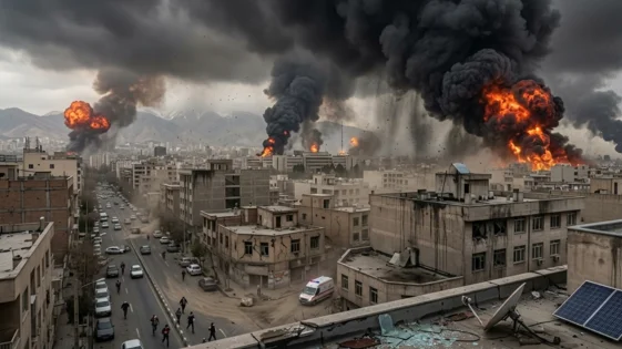 RECREACION DE UN ATAQUE EN TEHERAN