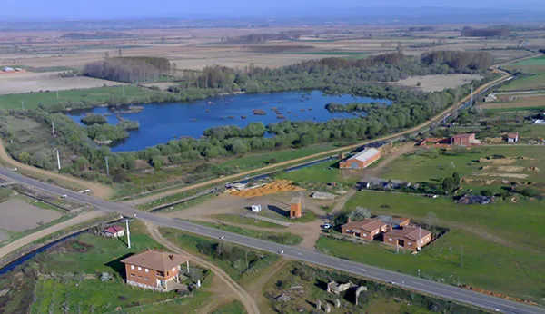 VISTA AEREA DE CULTIVOS