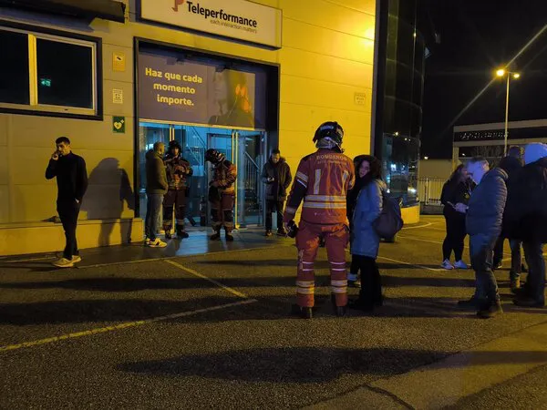 evacuada la plantilla de TELEPERFORMANCE