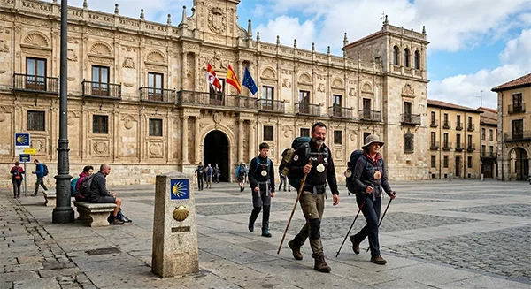 PEREGRINOS EN LEON