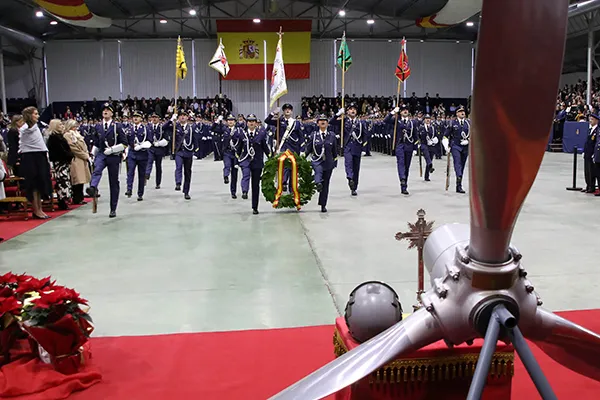 JURA DE BANDERA EN LA ACADEMIA BASICA DEL AIRE EN LA VIRGEN DEL CAMINO