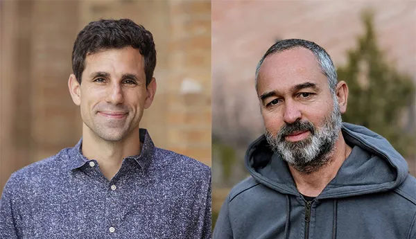 El científico César de la Fuente y el ingeniero Sergio Boixo