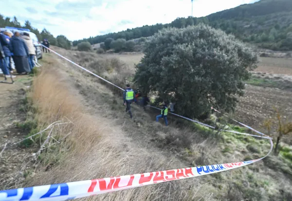 LUGAR DONDE HA SIDO HALLADO EL CADAVER DE LA MUJER DESAPARECIDA DESDE EL DOMINGO EN BURGOS