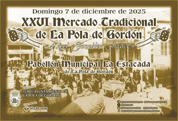 Cartel Mercado Tradicional de La Pola de Gordón