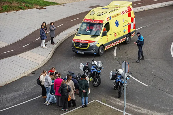 MOTORISTA HERIDO EN LA CALLE JOAQUIN GONZALEZ VECIN DE LEON