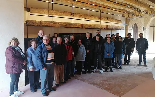 VISITA DEL DELEGADO DE LA JUNTA AL CENTRO DE INTERPRETACION DEL ARTESONADO DE VALLECILLO