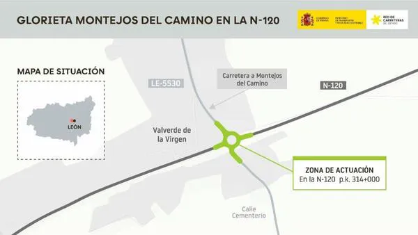 NUEVA GLORIETA EN MONTEJOS DEL CAMINO