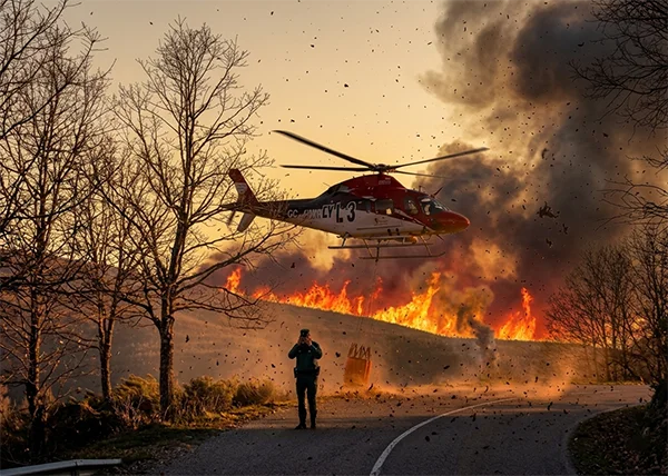 RECREACION DE UN INCENDIO FORESTAL