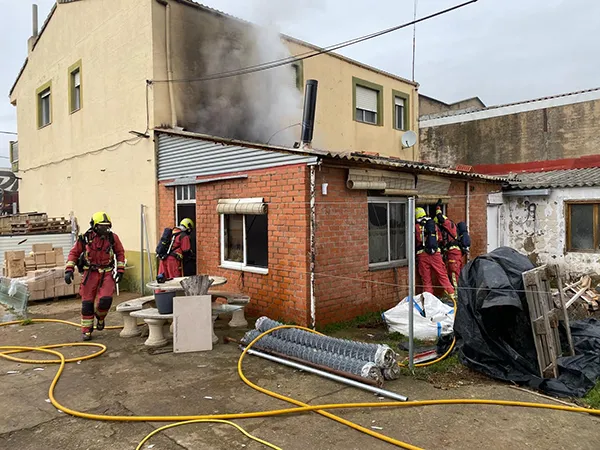 INCENDIO EN CASTRILLO DE LA RIBERA