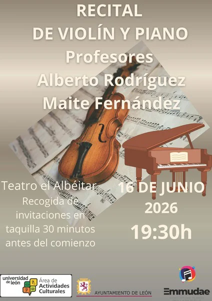 CARTEL VIOLÍN Y PIANO