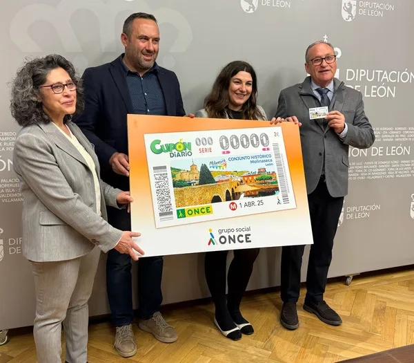 CUPON DE LA ONCE DEDICADO AL CONJUNTO HISTORICO DE MOLINASECA