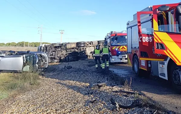 ACCIDENTE DE TRAFICO EN PEDRAJA DEL PORTILLO