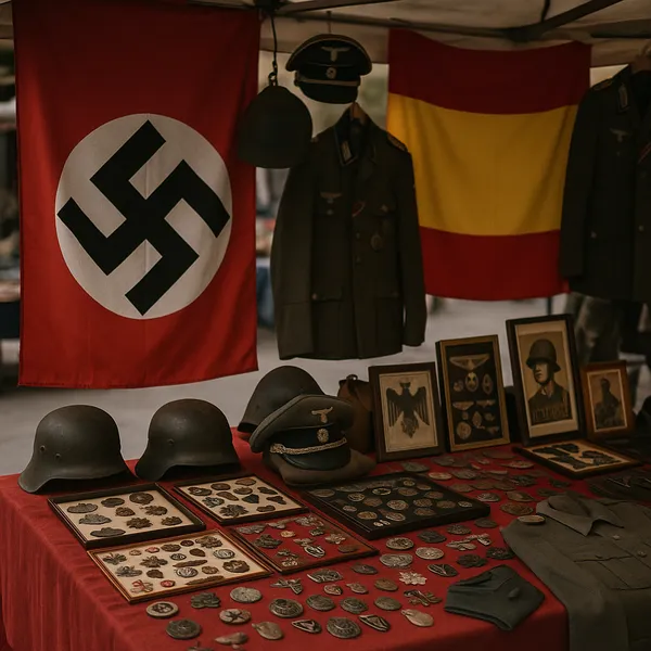 PARADA CON ELEMENTOS DE ODIO NAZI Y FRANQUISTA