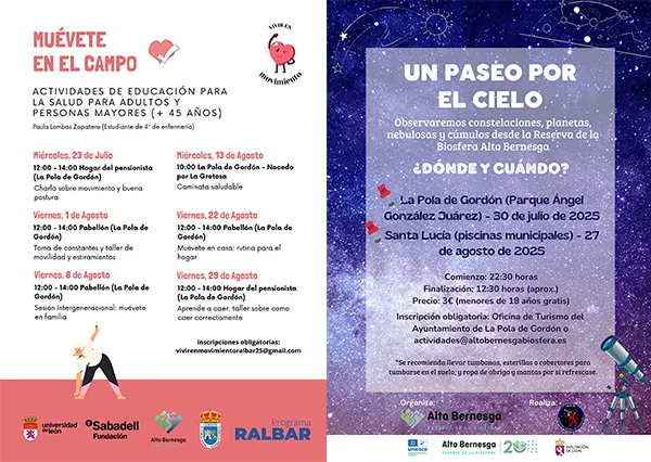 ACTIVIDADES ALTO BERNESGA